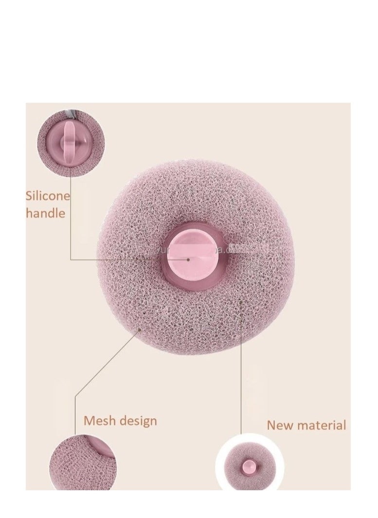 Lifenpure - Lifenpure® 4 Pcs shower ball bath sponge Silicone scrubber Assorted - Image 1