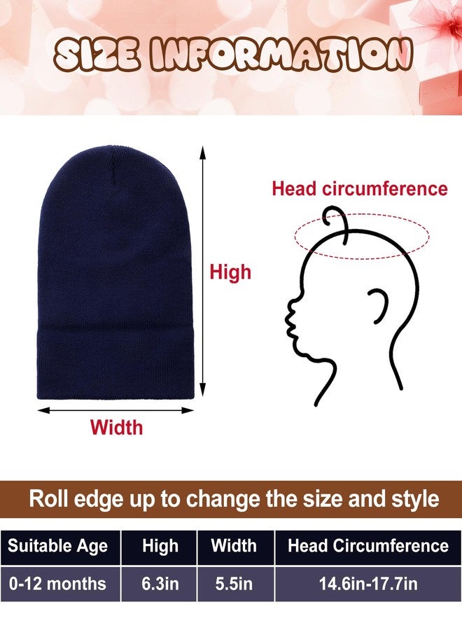 Liitrsh Pack of 6 Winter Baby Beanies Soft Warm Newborn Toddler Infant Cute Knit Baby Hats for Boys Girls Kids (for Under 1 Year Old) - Image 5