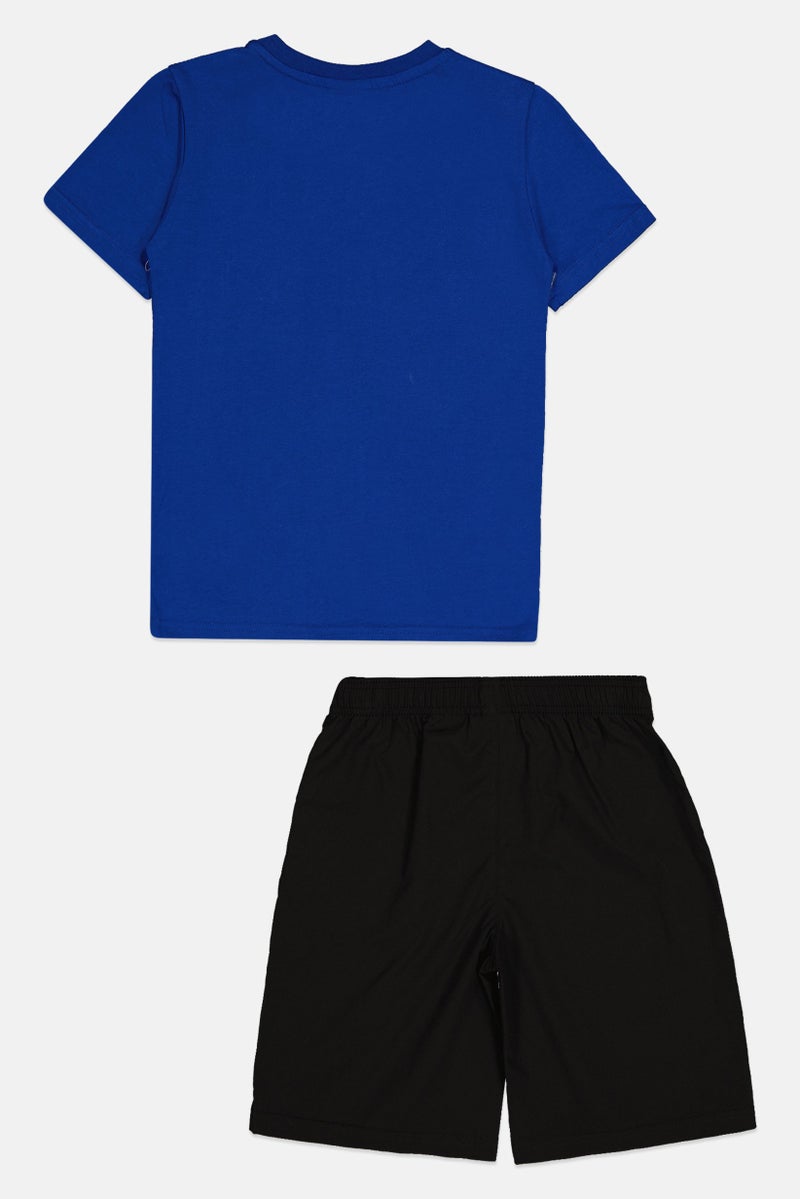 PUMA طقم قميص وشورتات للأطفال الأولاد من علامه تجارية، متعدد الألوان - Image 3