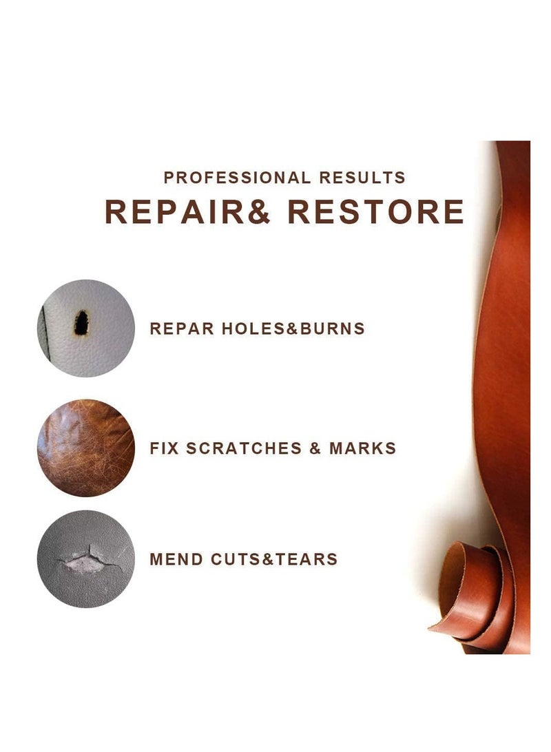 Advanced Leather Repair Gel Kit for Cars, Advanced Leather Repair Gel, Leather Repair Kit, Restorer of Your Furniture, Car Seat, Couches, Sofa (2 * 40ml Walnut) - Image 2