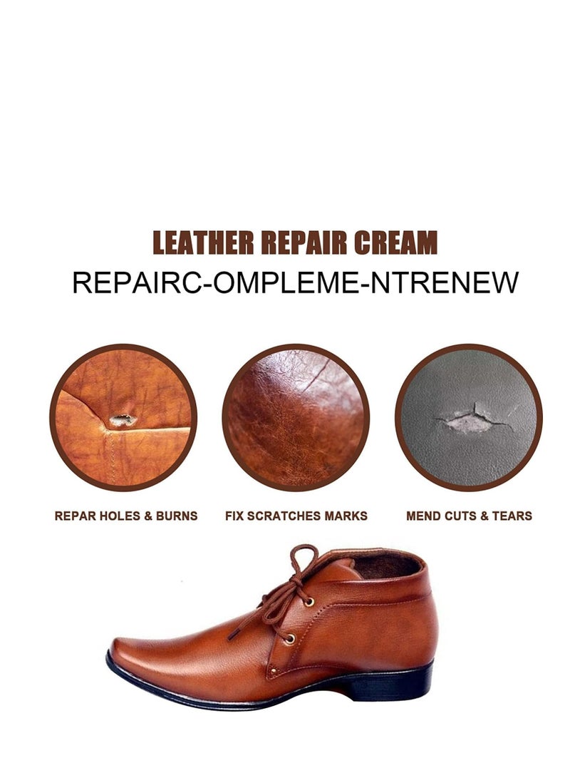 Advanced Leather Repair Gel Kit for Cars, Advanced Leather Repair Gel, Leather Repair Kit, Restorer of Your Furniture, Car Seat, Couches, Sofa (2 * 40ml Walnut) - Image 3