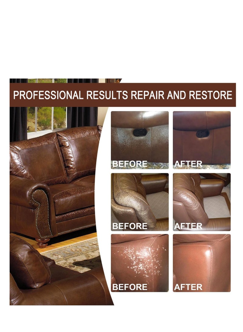 Advanced Leather Repair Gel Kit for Cars, Advanced Leather Repair Gel, Leather Repair Kit, Restorer of Your Furniture, Car Seat, Couches, Sofa (2 * 40ml Walnut) - Image 4