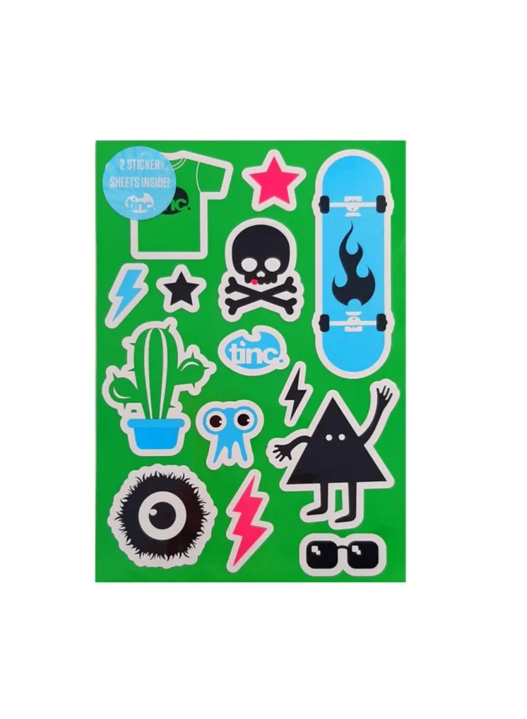Tinc Skate Sticker Sheet
