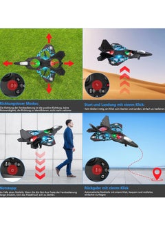 HAVEN Aeroplane 2.4GHz Remote Controlled Aeroplane L0712 | Quadcopter Floating Fighter Plane RC Aeroplane RTF for Beginners, Children, and Adults | APlane Toy with Coloured Lights & USB Charging  - Image 2