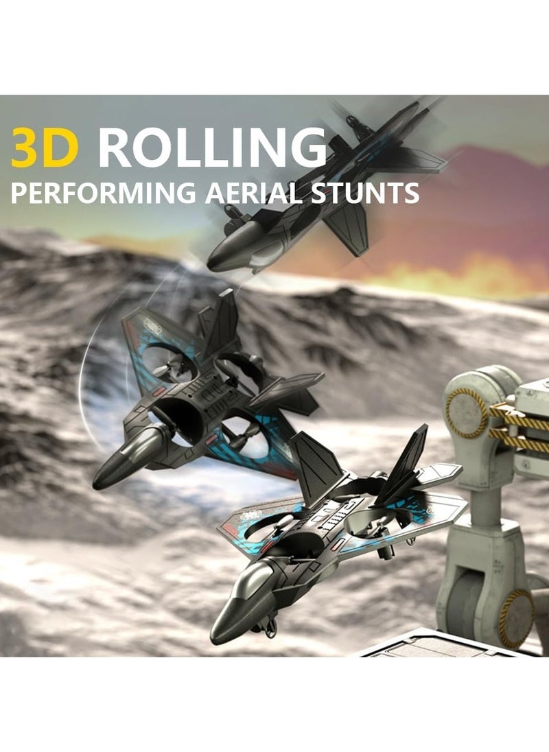 HAVEN Aeroplane 2.4GHz Remote Controlled Aeroplane L0712 | Quadcopter Floating Fighter Plane RC Aeroplane RTF for Beginners, Children, and Adults | APlane Toy with Coloured Lights & USB Charging  - Image 5