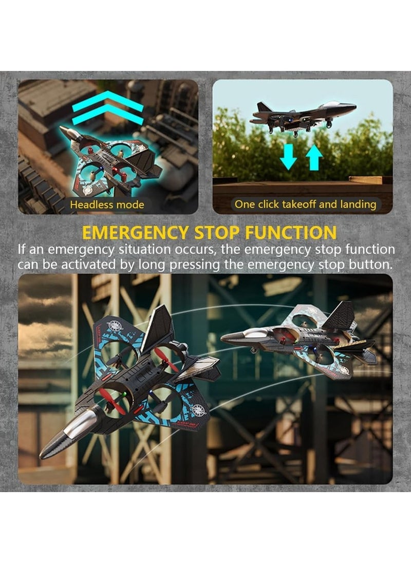 HAVEN Aeroplane 2.4GHz Remote Controlled Aeroplane L0712 | Quadcopter Floating Fighter Plane RC Aeroplane RTF for Beginners, Children, and Adults | APlane Toy with Coloured Lights & USB Charging  - Image 3