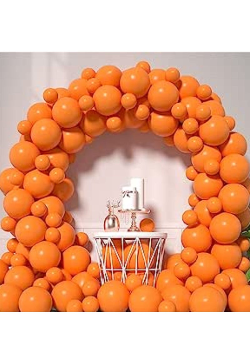 Boxwoods 100 PCS Of Orange Latex Balloons Arch Kit 12 inch And 5 inch  - Image 4