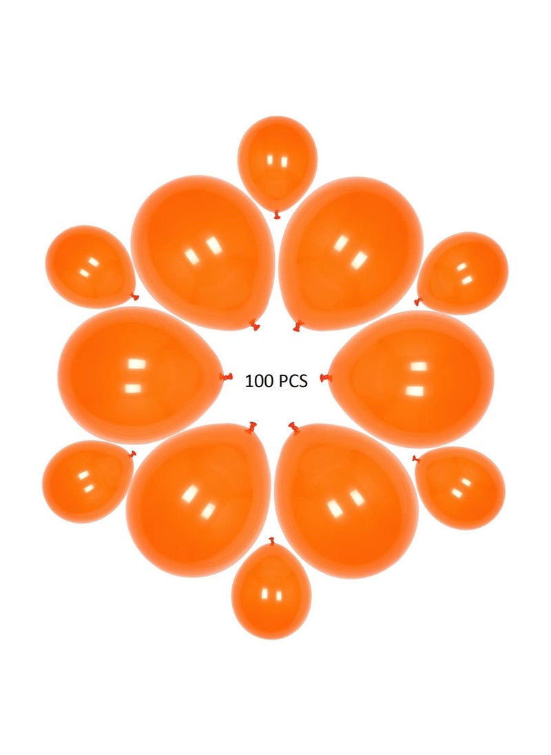 Boxwoods 100 PCS Of Orange Latex Balloons Arch Kit 12 inch And 5 inch  - Image 2