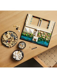 LEGO مجموعة معالم العمارة: هرم الجيزة العظيم 21058 مجموعة بناء؛ نموذج عرض قابل للتحصيل للبالغين؛ هدية ممتعة لعشاق التاريخ والمباني القديمة والسفر (1,476 قطعة)  - Image 4