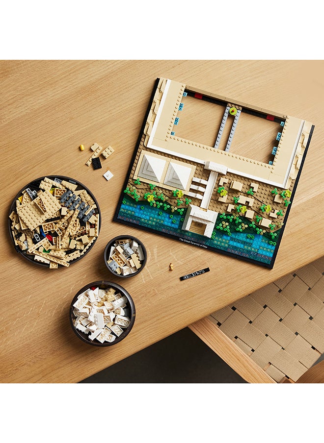 LEGO - Architecture Landmarks Collection: Great Pyramid Of Giza 21058 Building Kit; Collectible Display Model For Adults; Fun Gift For Lovers Of History, Ancient Buildings And Travel (1,476 Pieces) - Image 1