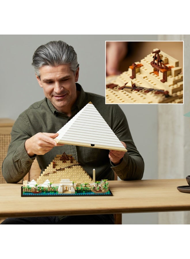 ليغو مجموعة المعالم من LEGO® Architecture: مجموعة هرم الجيزة الأكبر 21058 من LEGO® Architecture؛ نموذج قابل للتجميع للبالغين (1476 قطعة) - Image 5