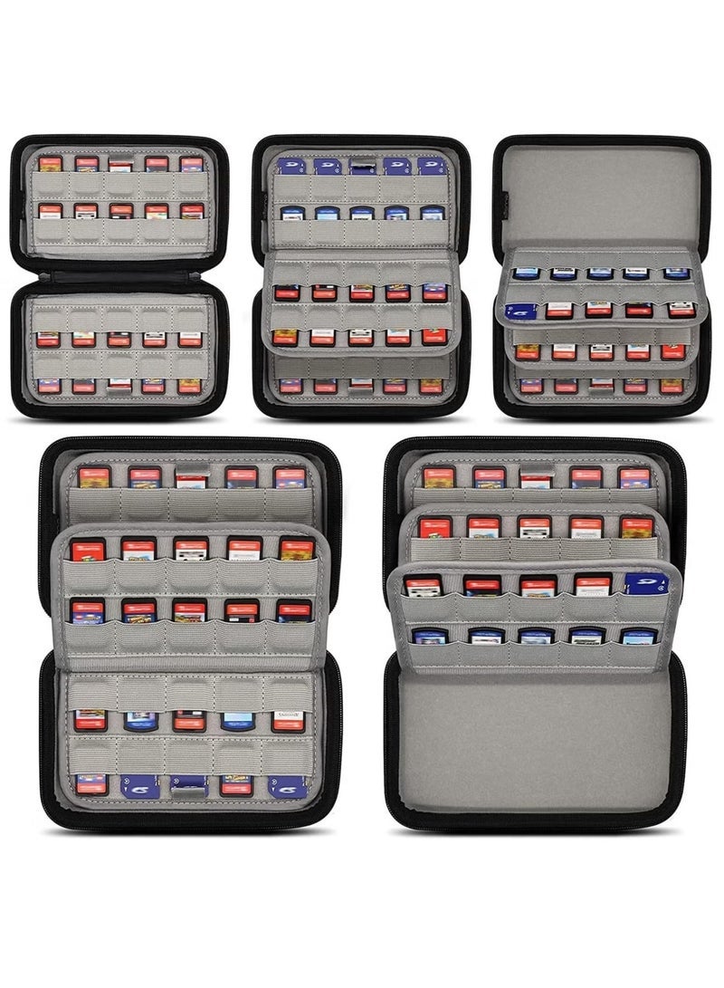 80 Games Holder Cartridges Storage Case 80 Switch Game Card Case Switch Card Holders for Nintendo Switch Physical Games or SD Memory Cards - Image 4