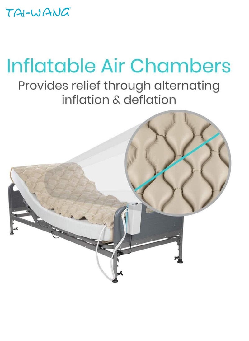 TAI-WANG - Anti Decubitus Medical Bubble Air Mattress and Electric Pump Roll for Prevention of Bedsores Massage - Image 1