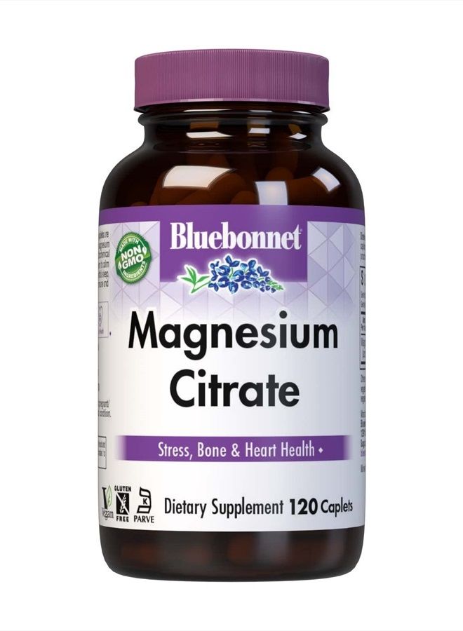 Bluebonnet سيترات المغنيسيوم، 400 ملغ من المغنيسيوم، أقصى امتصاص، يدعم صحة المناعة وإنتاج الطاقة*، خالٍ من الصويا، خالٍ من الغلوتين، غير معدّل وراثيًا، كوشير، خالٍ من منتجات الألبان، نباتي، 120 كبسولة - Image 1