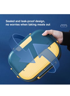 Bonita Lunch Box For Students Kids Adults Insulated Lunch Box Stainless Steel 4 Compartment Lunch Box For Office With Soup Bowl BPA Free Sealed And Leak Proof With Box Bag  - Image 2