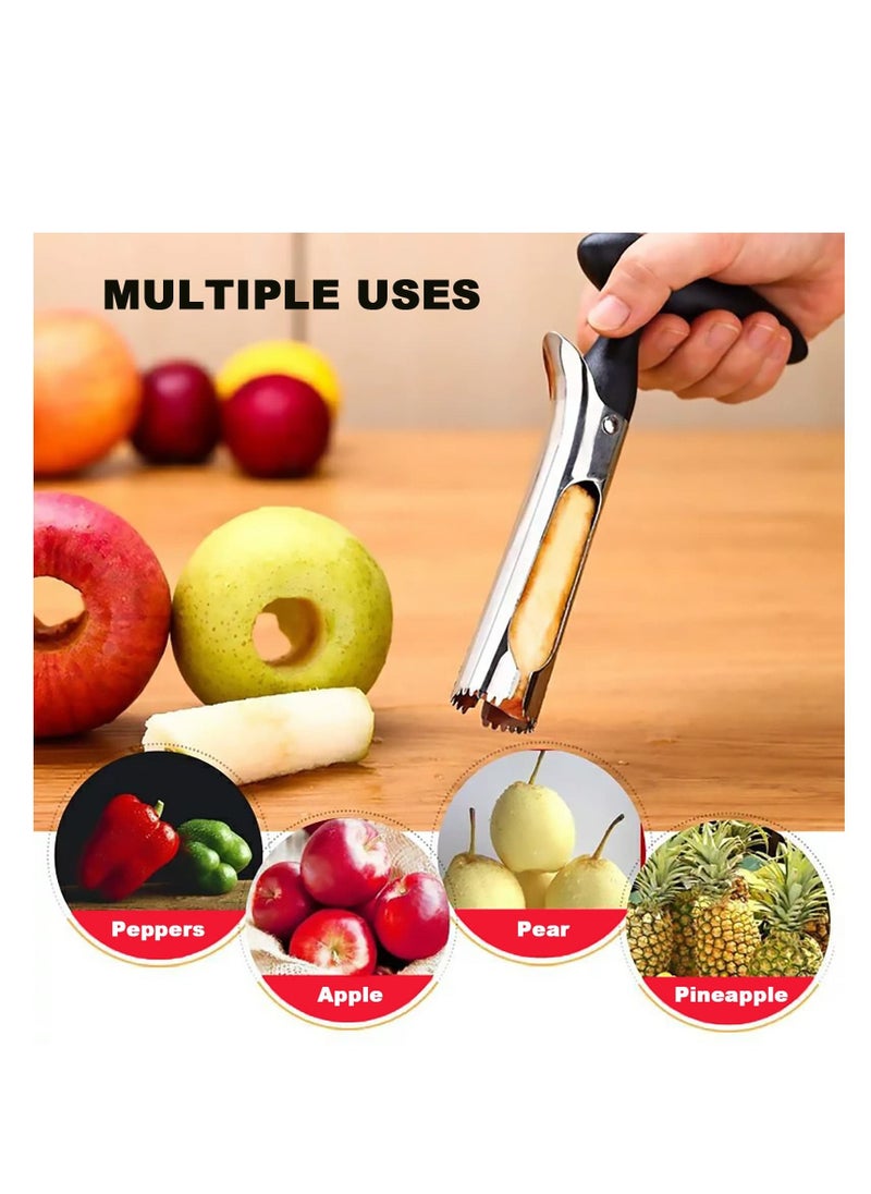 SYOSI - Apple Corer, Stainless Steel Fruit and Vegetables Corer Tool, Corer Remover for Apples and Pears, Easy to Use and Durable Kitchen Tools - Image 1