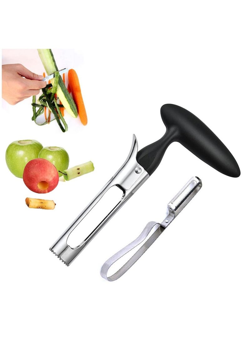 SYOSI - Apple Corer, Stainless Steel Fruit and Vegetables Corer Tool, Corer Remover for Apples and Pears, Easy to Use and Durable Kitchen Tools - Image 1