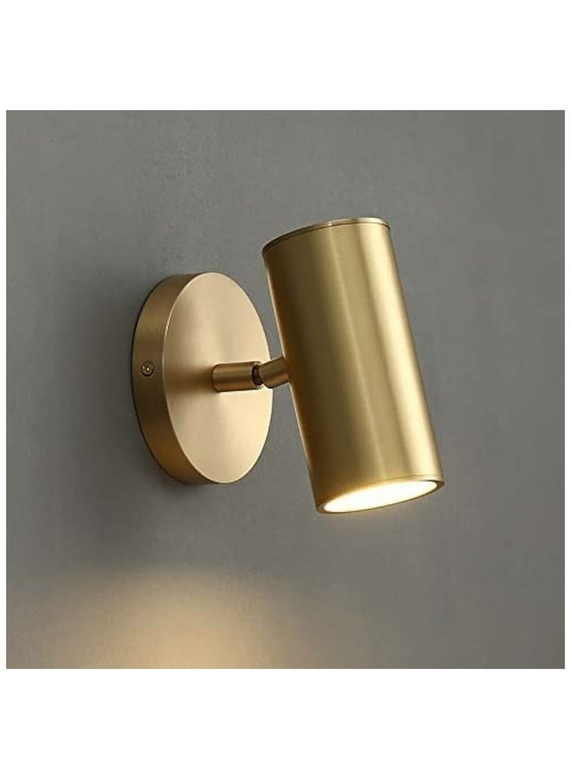 أضواء كاشفة لاسلكية داخلية مع جهاز تحكم عن بعد مغناطيسي للقراءة بجانب السرير يعمل بالبطارية، ضوء محايد 4000 كلفن، 3 ألوان قابلة للتعتيم،باللون ذهبي - Image 1