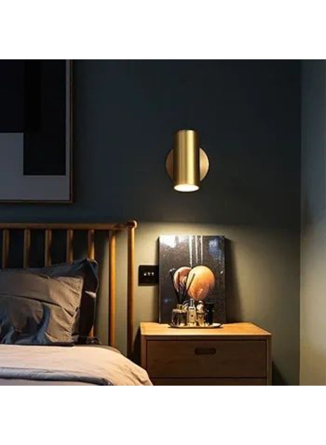 أضواء كاشفة لاسلكية داخلية مع جهاز تحكم عن بعد مغناطيسي للقراءة بجانب السرير يعمل بالبطارية، ضوء محايد 4000 كلفن، 3 ألوان قابلة للتعتيم،باللون ذهبي - Image 2