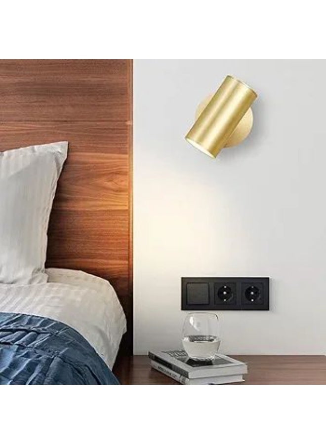 أضواء كاشفة لاسلكية داخلية مع جهاز تحكم عن بعد مغناطيسي للقراءة بجانب السرير يعمل بالبطارية، ضوء محايد 4000 كلفن، 3 ألوان قابلة للتعتيم،باللون ذهبي - Image 3
