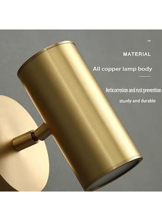 أضواء كاشفة لاسلكية داخلية مع جهاز تحكم عن بعد مغناطيسي للقراءة بجانب السرير يعمل بالبطارية، ضوء محايد 4000 كلفن، 3 ألوان قابلة للتعتيم،باللون ذهبي - Image 4