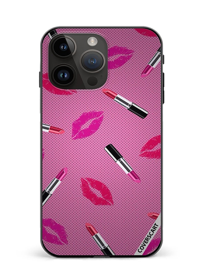 Protective Case Cover For Apple iPhone 12 Pro Max Lipstick Tags Design Multicolour