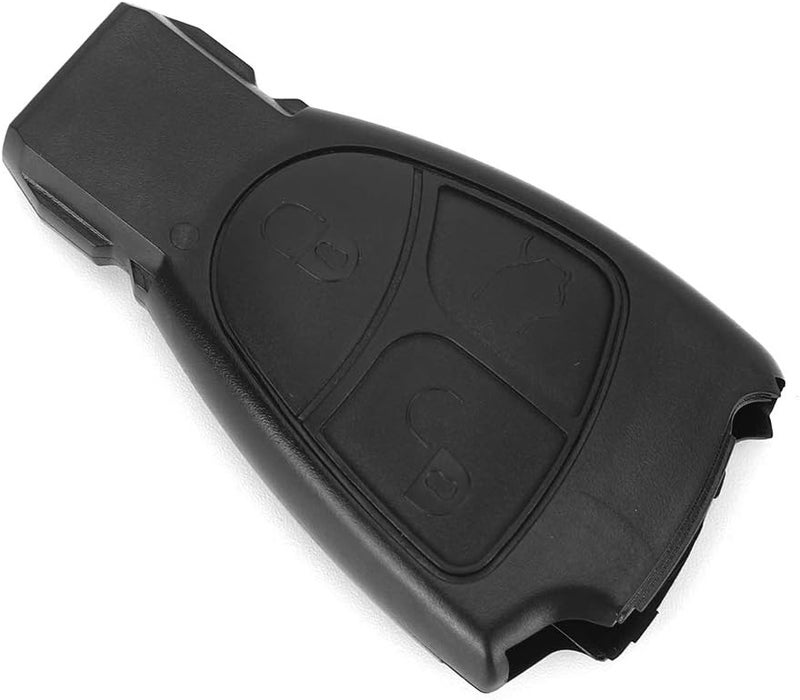 Car Key Fob Case Shell, 3 Buttons, Black Replacement for C E ML S CLK CL - Durable ABS Material, Precise Button Fit, Easy Shell Replacement - Image 1