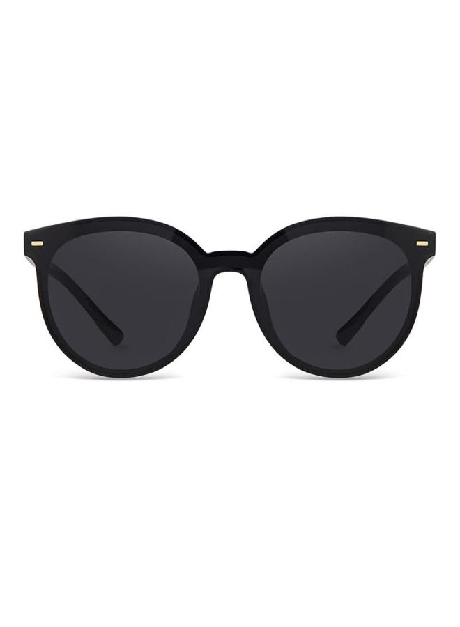 Horien Women's Sungl Black Super Popular Flat Large Round Frame Couple Sungl Gift N6808 - Image 4