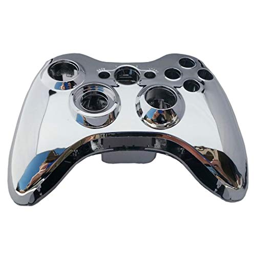 OSTENT Full Controller Shell Case Housing for Microsoft Xbox 360 Wireless Controller Color Silver - Image 3