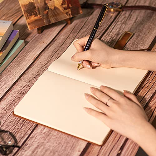 kullder Leather Journal Gift for Men Custom Notebook for Husband Personalized Journal A5 Travel Diary Vintage Leather Sketchbook Anniversary Christmas for Husband Perfect Gifts Box Set with Pen - Image 5