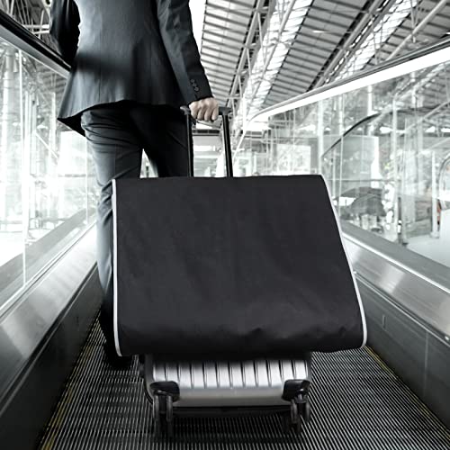 Zilink Long Dress Garment Bags for Travel 60" Dress Suit Cover for Storage with 2 Large Mesh Pockets and a PVC Card Holder, Black - Image 5