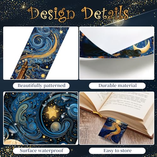 Anseal 12 PCS Celestial Bookmark, Bookmarks for Book Lovers, Bulk Bookmarks for Men, Unique Book Mark for Reading for Boys, Girls, Students, Classroom Gifts, School Prize, Reading Present - Image 4