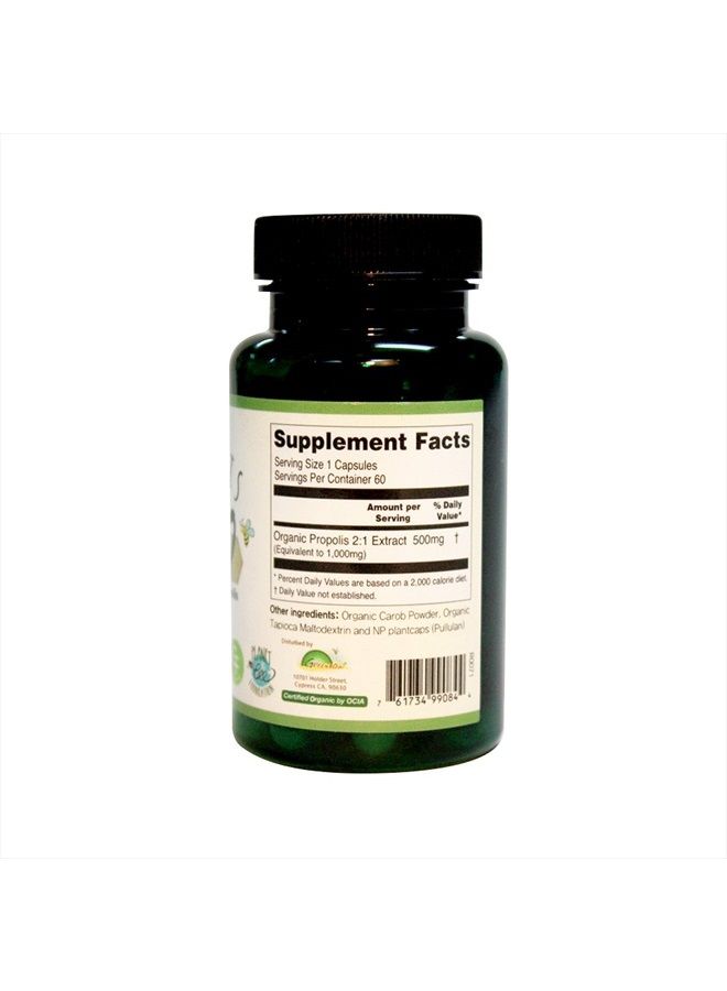 greenbow بروبوليس 1000 ملغ_غير معدل وراثيًا مصنوع من بروبوليس عضوي_60 كبسولة_كبسولات نباتية - Image 3