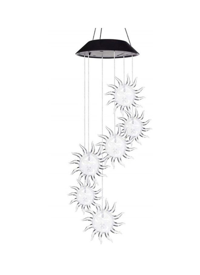 NIBEMINENT Decorative Solar Light Wind Chime White 