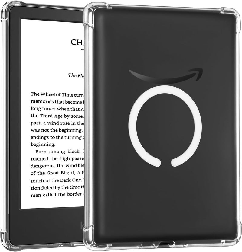CoBak Magnetic Clear Case for 6 Inch Kindle 2024 and 2022 (11 Generation) - Compatible with PopSockets/UGREEN/Anker Magnetic Grip and Stand, Lightweight - Image 1