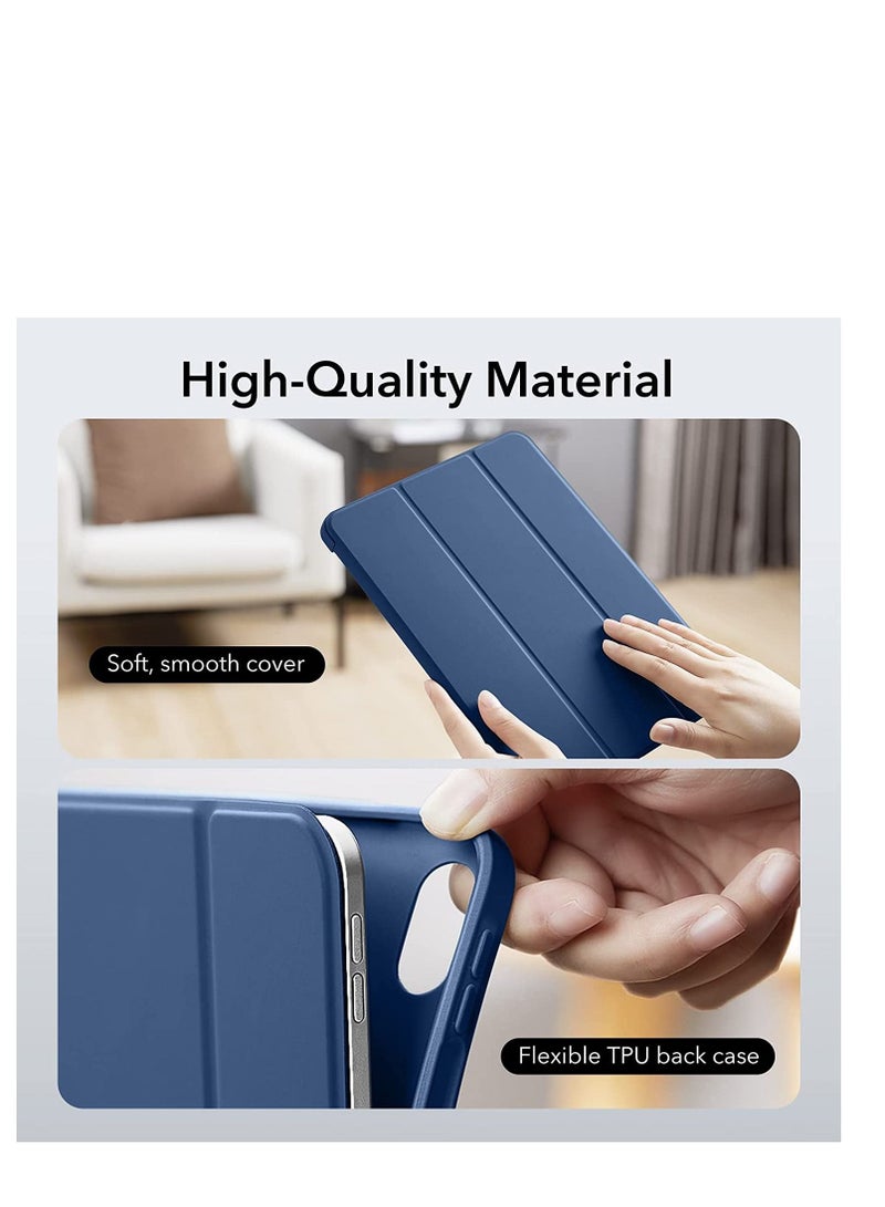 جينيكست حامل ذكي واقٍ ناعم من البولي يوريثان الحراري ثلاثي الطي مع غطاء حامل قلم رصاص لجهاز iPad 10th Generation 10.9 Inch (2022) - Image 2