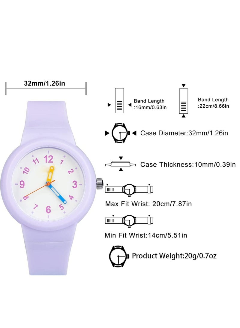 SYOSI Kids Watch Child Analog Waterproof Toddler Learning Time Wrist Watch Easy to Read Time WristWatches for Kids as Gift Girls Boys  - Image 2