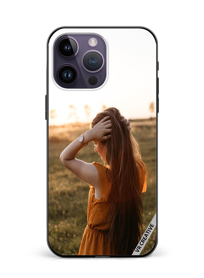 VR CREATIVE Protective Case Cover For Apple iPhone 16 Pro Max Sunset Girl Design Multicolour