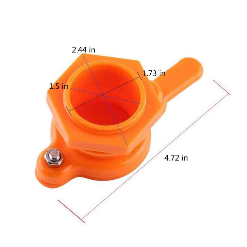 Cisture Honey Gate Valve for Bucket, Durable Nylon Honey Extractor Tap, Beekeeping Supplies (5 Pack) - Image 4