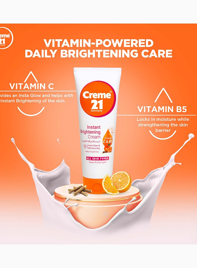 Creme 21 Instant Brightening Cream | Face Moisturizer with Vitamin C & Pro-B5 | Instant Glow from Day 1 | Evens Tone & Fades Dark Spots with SPF 15 Daily Protection | Born in Germany - Image 2