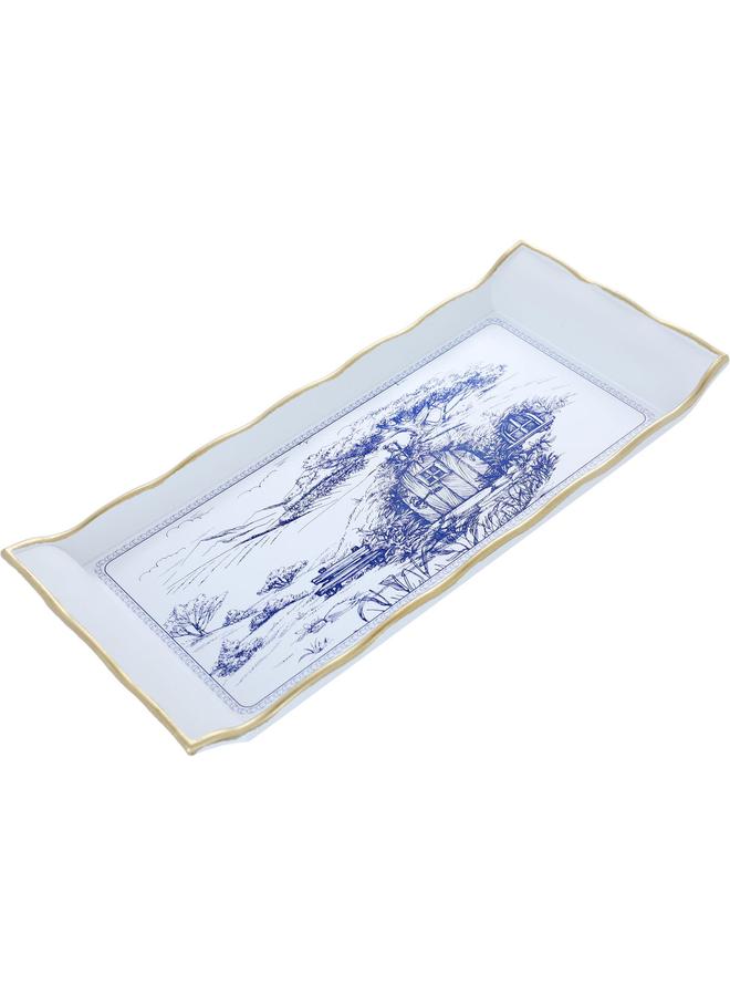 Alsaif Plastic Serving Tray 29 Cm Rectangle White - Image 2