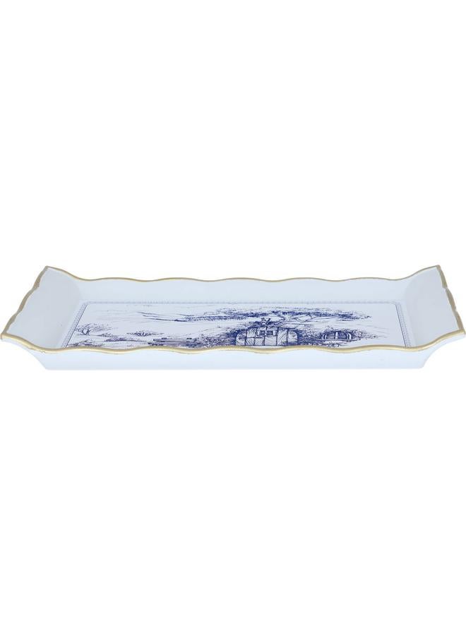 Alsaif Plastic Serving Tray 29 Cm Rectangle White - Image 3