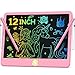 Hockvill LCD Writing Tablet 12 Inch Toys for Boys Girls Drawing Pad for 3 4 5 6 7 Year Old Kids Toys Toddler Erasable Doodle Board Travel Essentials Christmas Birthday Gift for Kids Pink - Image 2