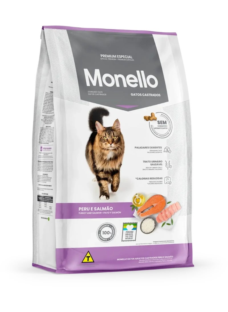 dry food with salmon & turkey for sterilized cat 1k