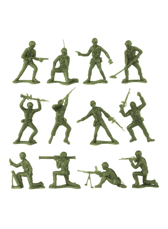 Tim Mee Toy جنود الجيش البلاستيكي تيم مي OD الأخضر، تان ورمادي 72 قطعة - صنع في الولايات المتحدة - Image 3