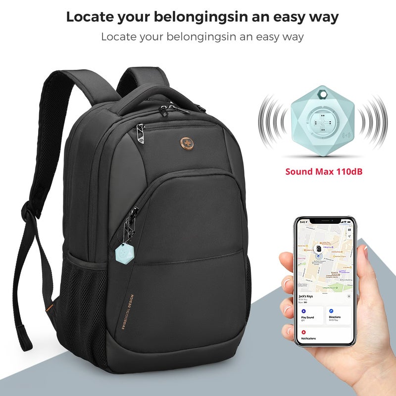 Swissdigital Design Business Laptop Backpack, College Laptops Backpack with USB Charging Port for Men and Women Fits 16 Inch Notebook, Black-Finder Color Random | SD1670BT013-01 - Image 2