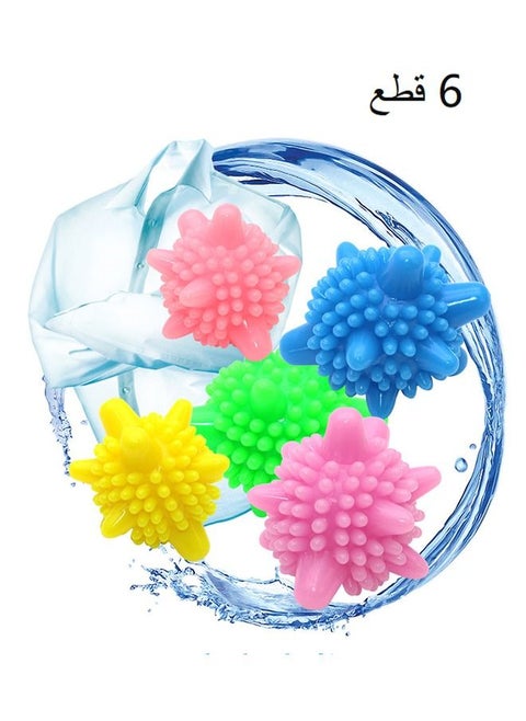 6 Pcs Washer Balls, Reusable Tangle Free Eco Friendly Laundry Scrubbing Balls, Solid Colorful Laundry Washing Balls Enhance Your Machine Cleaning Power