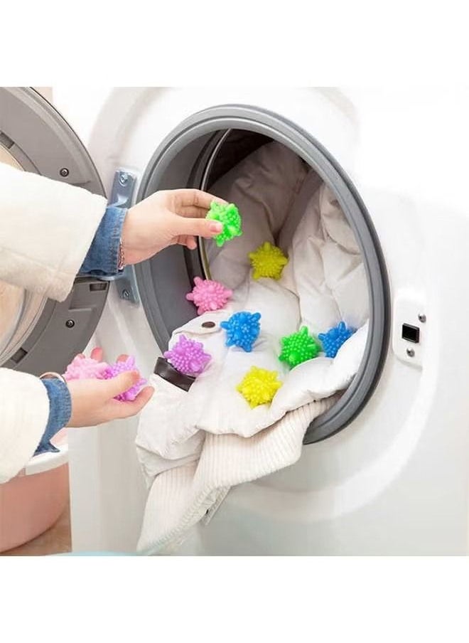 6 Pcs Washer Balls, Reusable Tangle Free Eco Friendly Laundry Scrubbing Balls, Solid Colorful Laundry Washing Balls Enhance Your Machine Cleaning Power