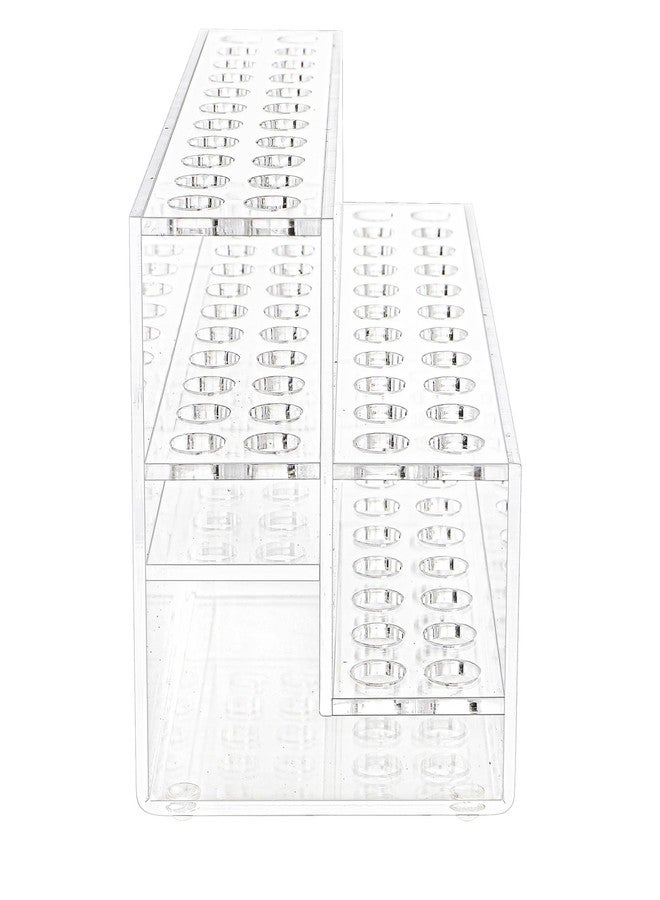 Peohud Acrylic Pen Holder, 44-Slots Pencil Display Stand, Clear Makeup Brush Rack Organizer, Multipurpose Eyebrow Pen Stand for School Office Home Retail Store - Image 3