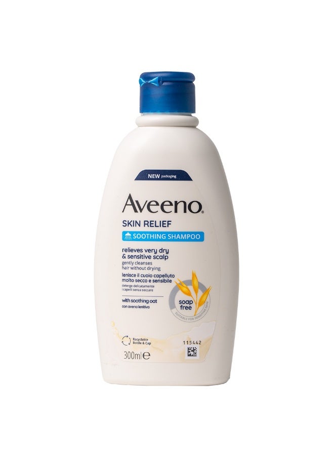 Aveeno Skin Relief Lenitive Shampoo for Dry and Sensitive Scalp 300ml - Image 1